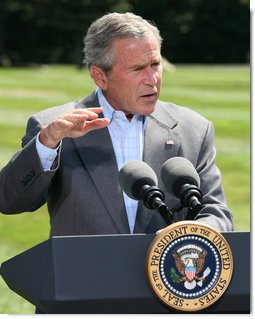 Bush at press conference
