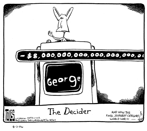 Tom Toles: George W. Bush on Jeopardy